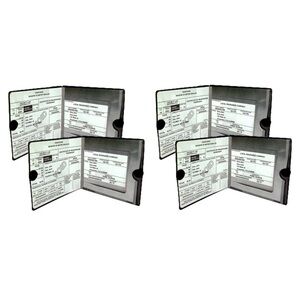 Auto Registration and Insurance Case, 4 pack